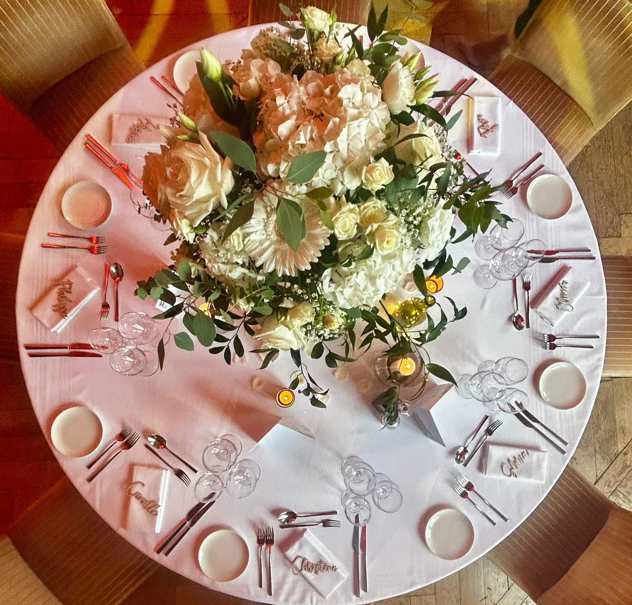 Table de mariage élégante